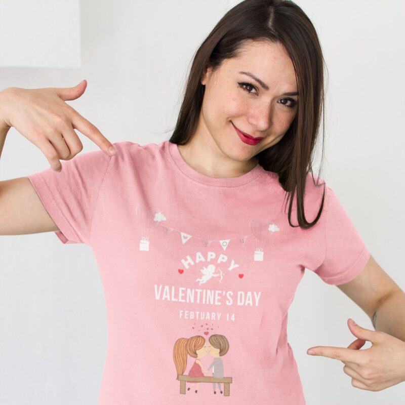 Valentine's Day T-Shirt 29 rosa