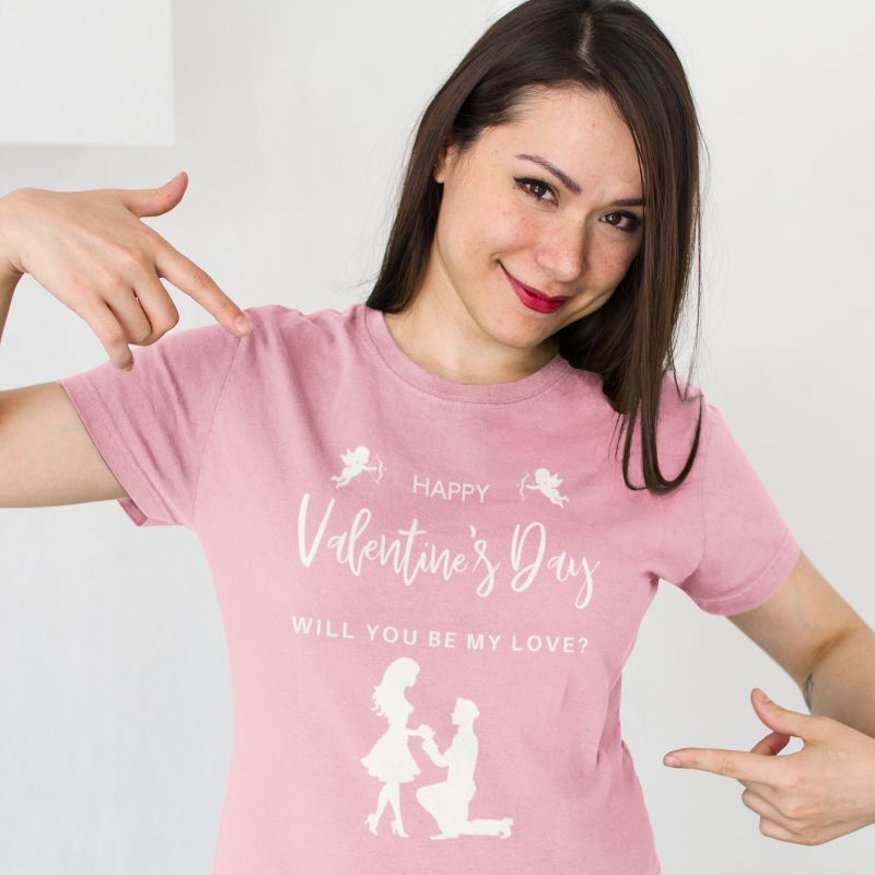 Valentine's Day T-Shirt 9-5 rosa